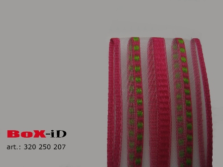 Sunny Stripes Wired Fuchsia         20 mm x 20 m